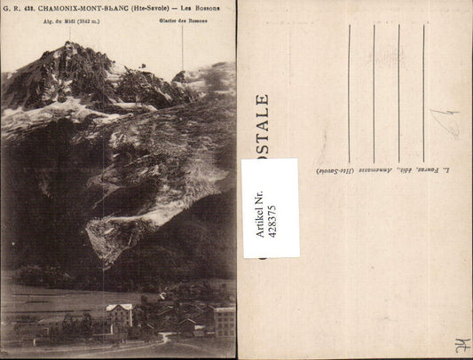 428375,Rhone-Alpes Haute-Savoie Chamonix-Mont-Blanc Les Bossons Bergkulisse