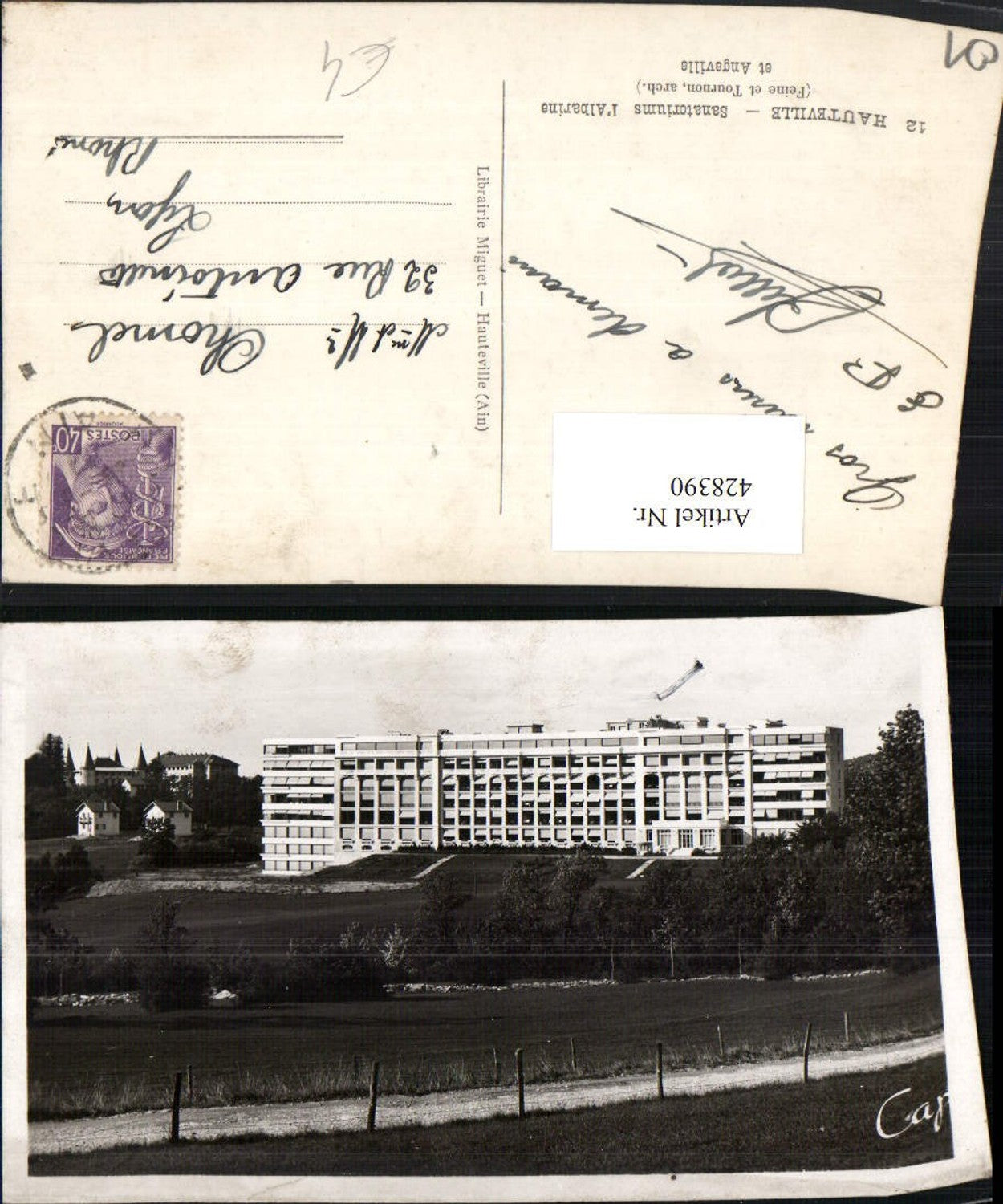 428390,Rhone-Alpes Ain Hauteville Sanatorium l'Albarine et Angeville