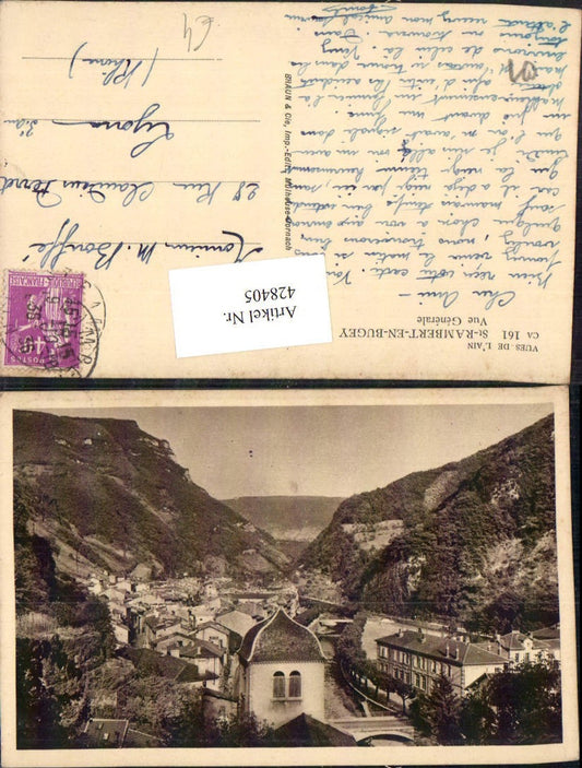 428405,Rhone-Alpes Ain St-Rambert-en-Bugey Vue Generale Totale