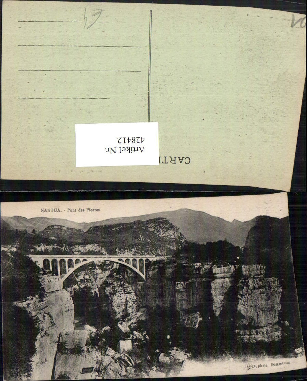 428412,Rhone-Alpes Ain Nantua Pont des Pierres Brücke