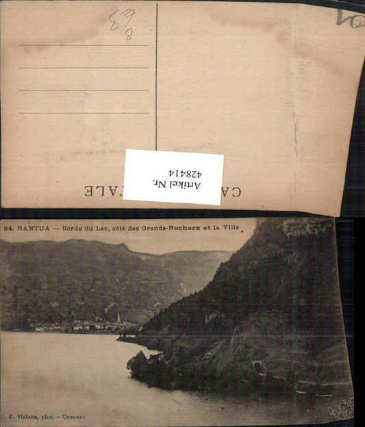 428414,Rhone-Alpes Ain Nantua Bords du Lac Teilansicht See