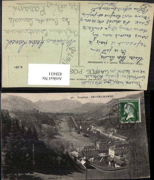 428431,Rhone-Alpes Isere Uraige-les-Bains Totale Bergkulisse