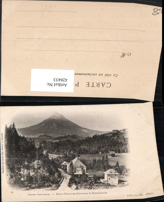 428433,Rhone-Alpes Isere Saint-Pierre-de-Chartreuse Chamechaude Bergkulisse