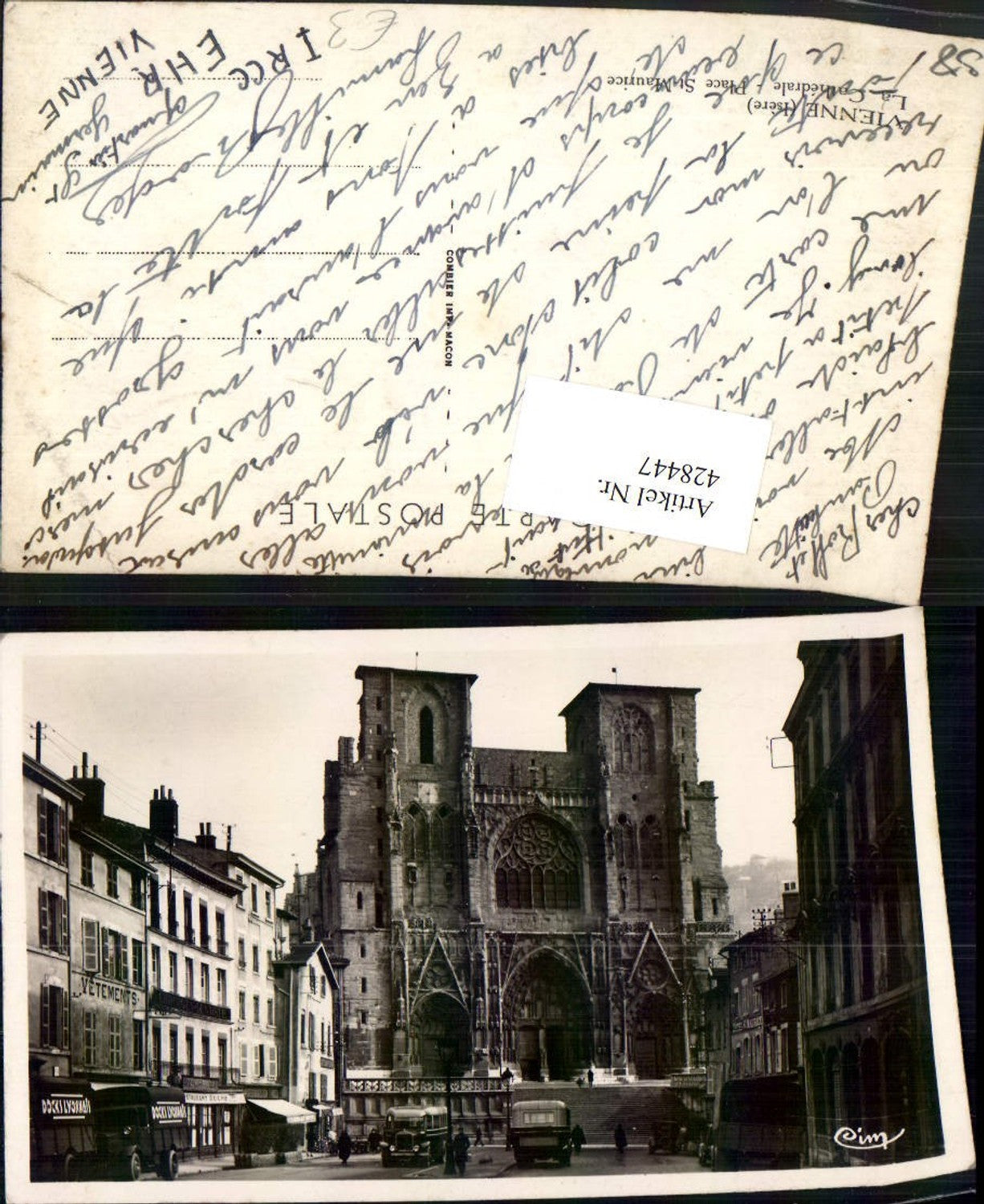 428447,Rhone-Alpes Isere Vienne Place St-Maurice La Cathedrale Kirche