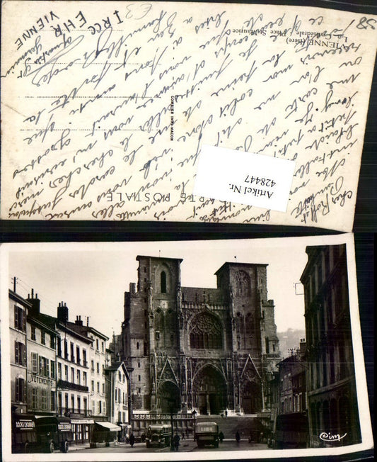 428447,Rhone-Alpes Isere Vienne Place St-Maurice La Cathedrale Kirche