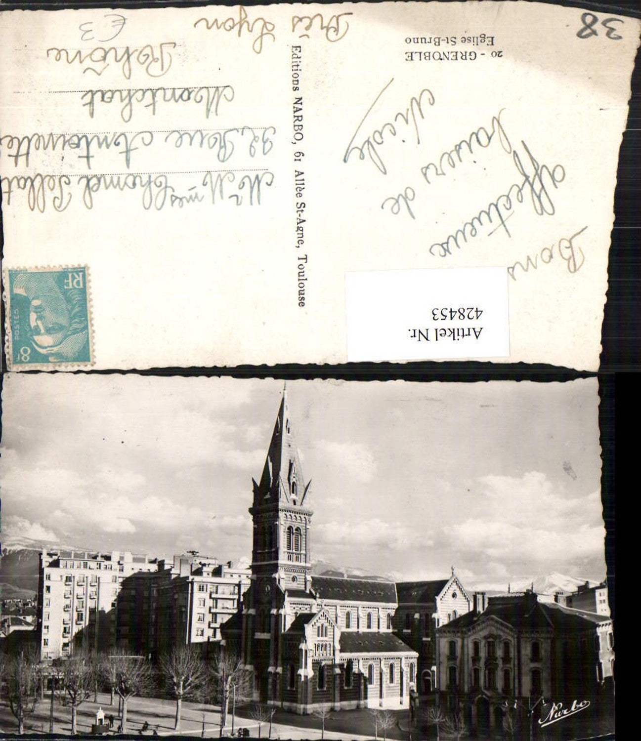 428453,Rhone-Alpes Isere Grenoble Eglise St-Bruno Kirche