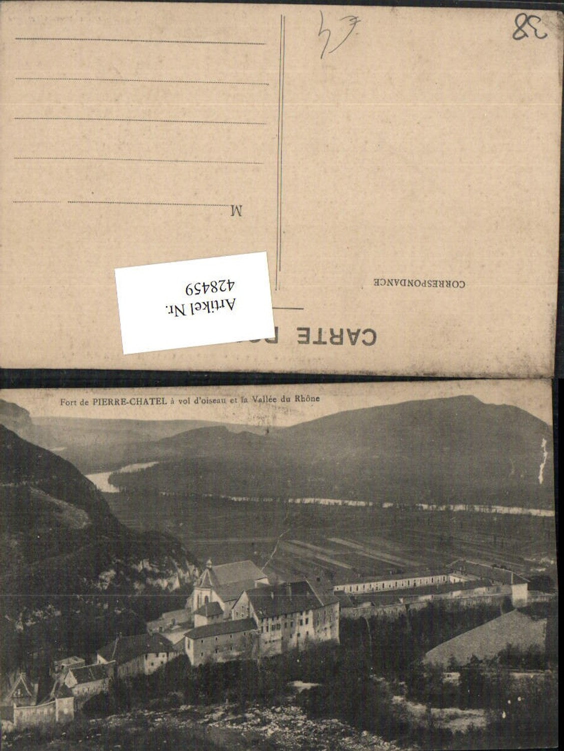 428459,Rhone-Alpes Isere Fort de Pierre-Chatel Festung