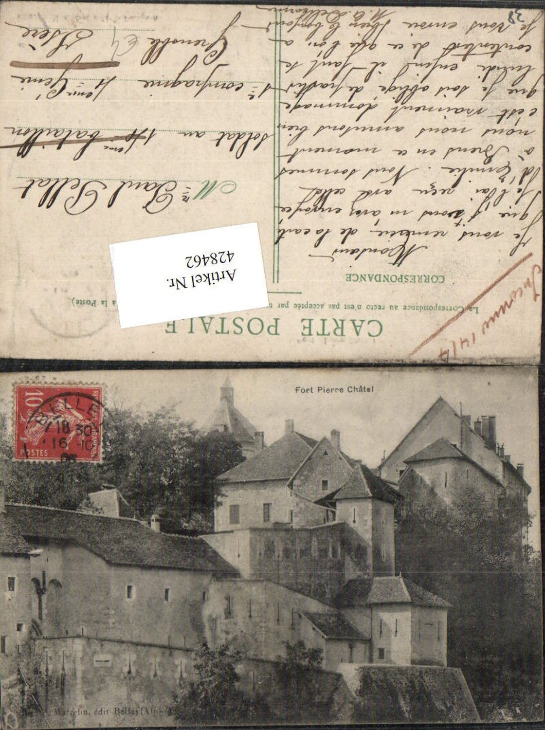 428462,Rhone-Alpes Isere Fort Pierre Chatel Festung