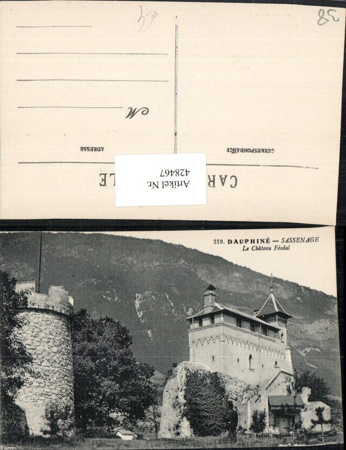428467,Rhone-Alpes Isere Sassenage Le Chateau Feodal Schloss