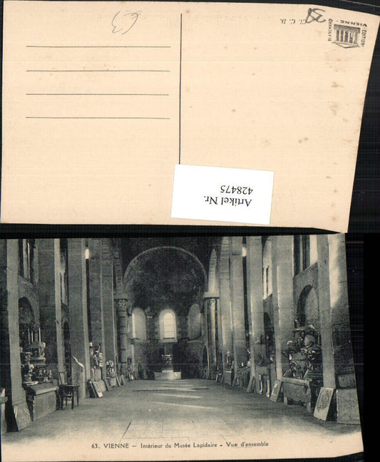 428475,Rhone-Alpes Isere Vienne Interieur du Musee Lapidaire Museum