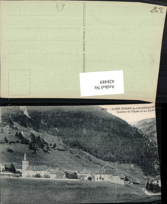 428489,Rhone-Alpes Isere Saint-Pierre-de-Chartreuse Quartier de l'Eglise Kirche
