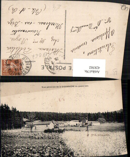 428502,Rhone-Alpes Loire Vue generale de la Digonniere du grand bois Häuser