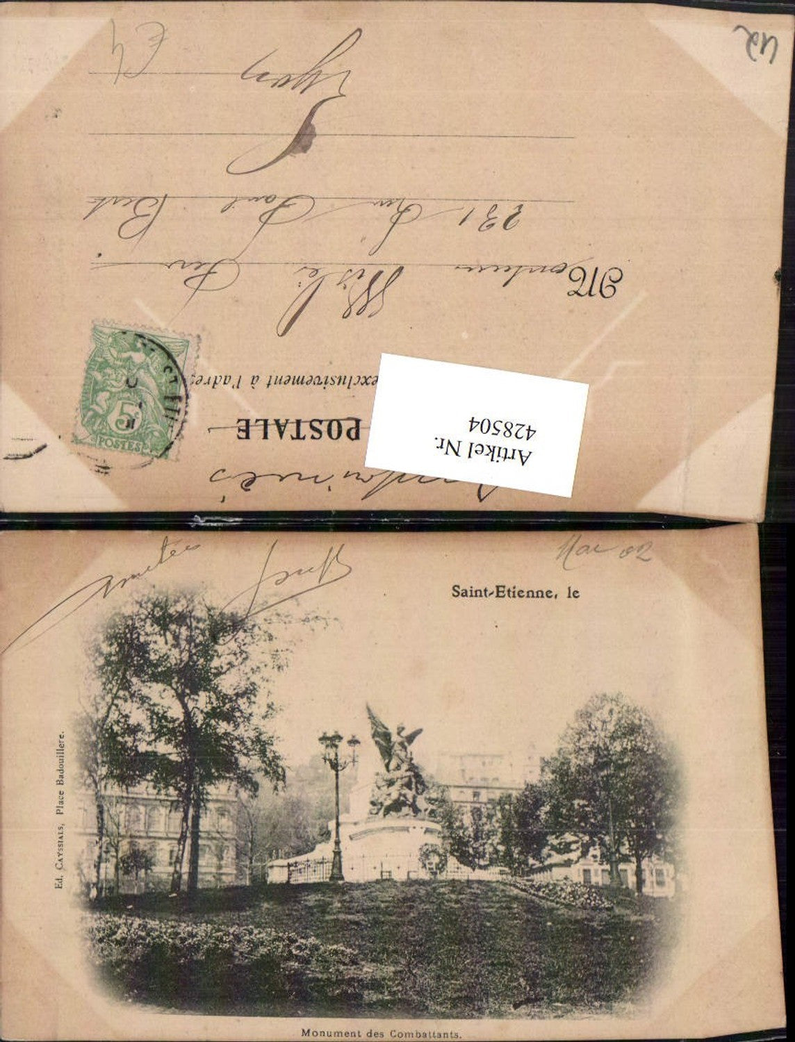 428504,Rhone-Alpes Loire Saint-Etienne Monument des Combattants