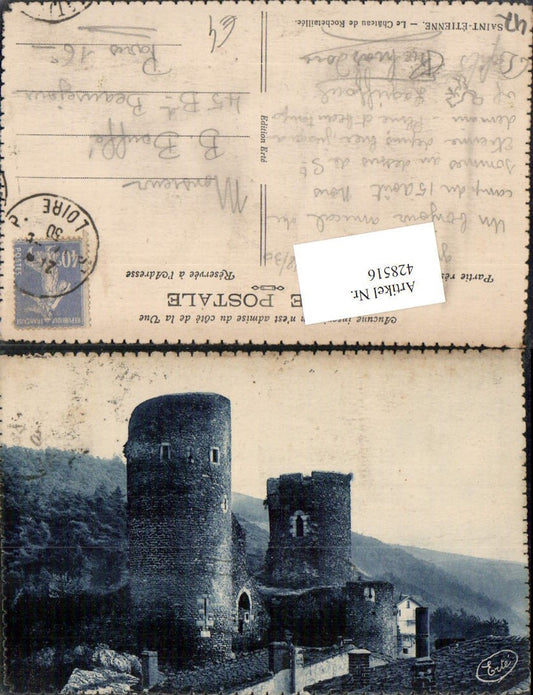 428516,Rhone-Alpes Loire Saint-Etienne Le Chateau de Rochetaillee Burg Türme