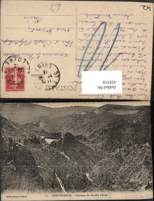 428518,Rhone-Alpes Loire Saint-Etienne Panorama du Gouffre d'enfer Landschaft