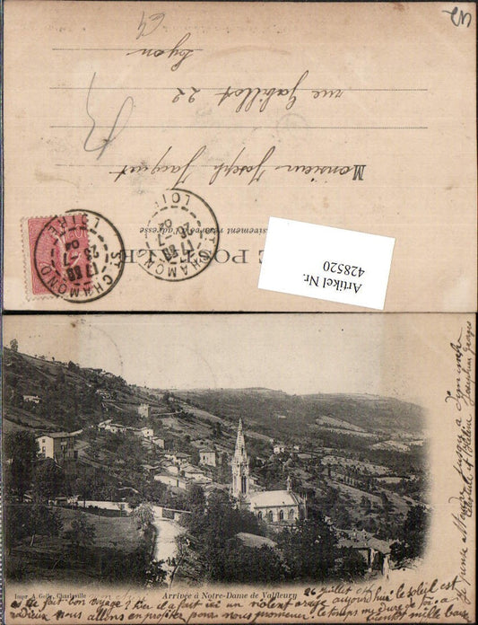 428520,Rhone-Alpes Loire Arrivee a Notre-Dame de Valfleury Totale Kirche