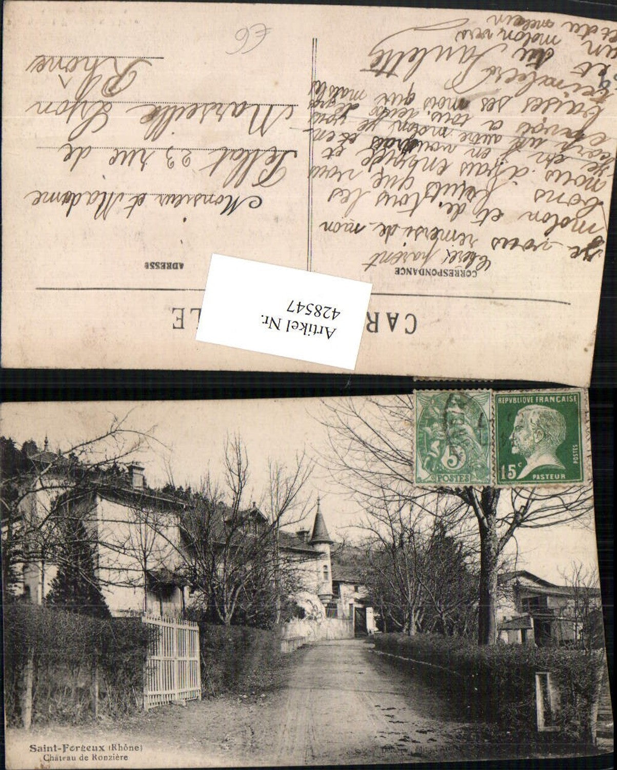 428547,Rhone-Alpes Rhone Saint-Forgeux Chateau de Ronziere Schloss