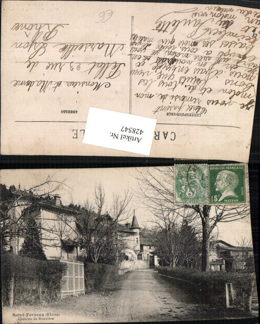 428547,Rhone-Alpes Rhone Saint-Forgeux Chateau de Ronziere Schloss