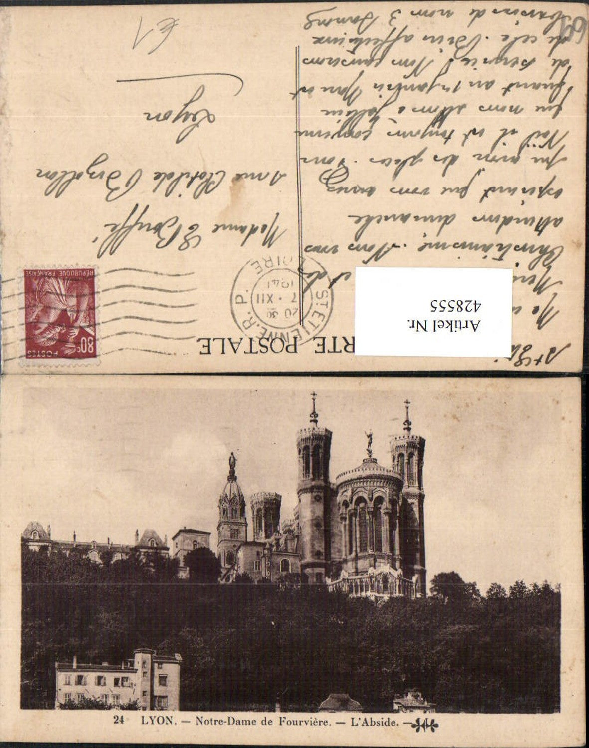 428555,Rhone-Alpes Rhone Lyon Notre-Dame de Fourviere Kirche