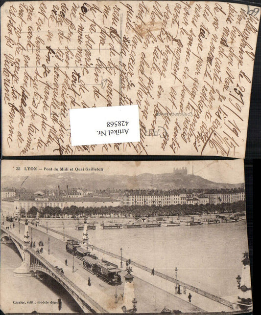 428568,Rhone-Alpes Rhone Lyon Pont du Midi et Quai Gailleton Brücke