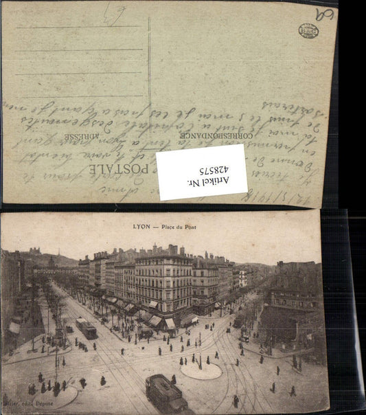 428575,Rhone-Alpes Rhone Lyon Place du Pont Platz