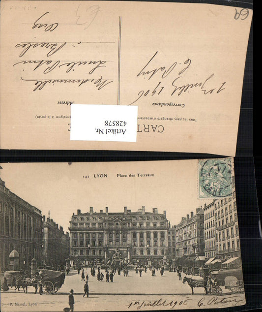 428578,Rhone-Alpes Rhone Lyon Place des Terreaux Platz