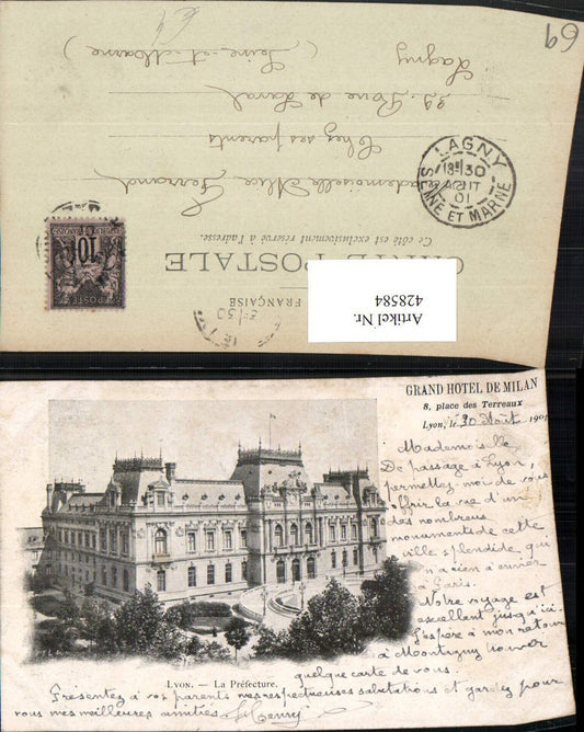 428584,Rhone-Alpes Rhone Lyon La Prefecture Gebäude