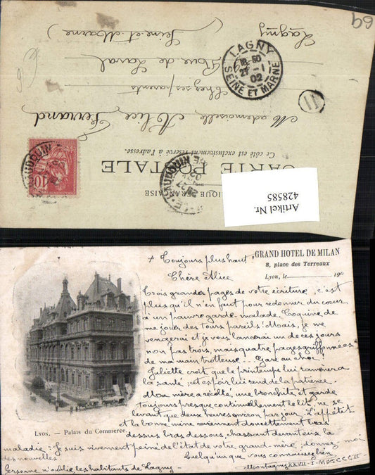 428585,Rhone-Alpes Rhone Lyon Palais du Commerce Gebäude