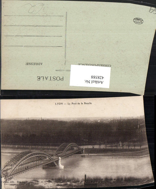 428588,Rhone-Alpes Rhone Lyon Le Pont de la Boucle Brücke