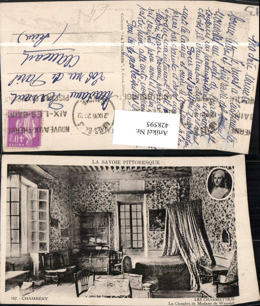 428595,Rhone-Alpes Savoie Chambery Les Charmettes Chambre de Madame de Warens