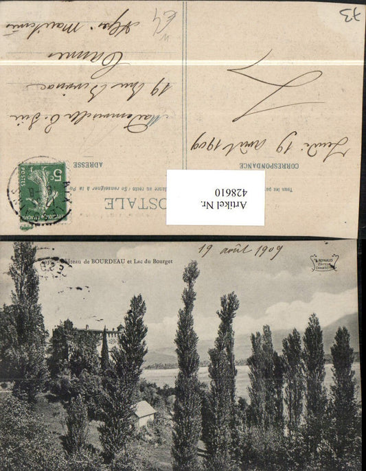 428610,Rhone-Alpes Savoie Chateau de Bourdeau et Lac du Bourget Schloss See