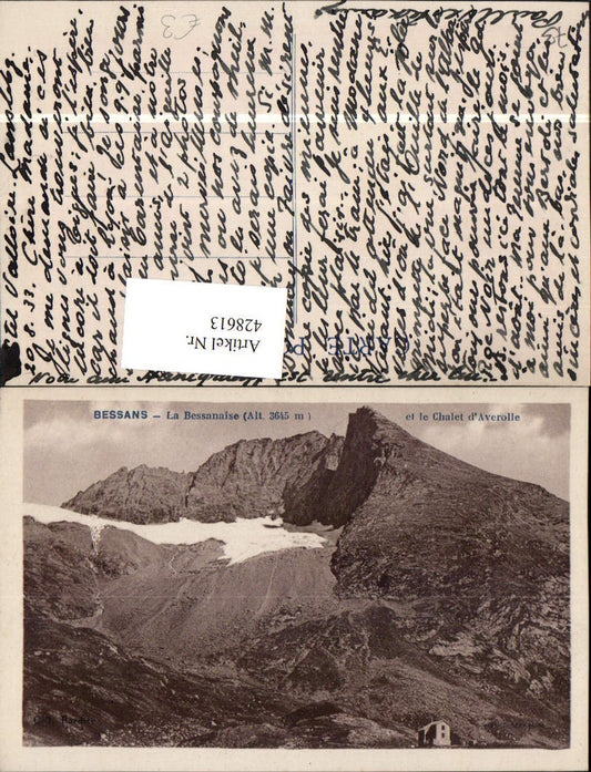428613,Rhone-Alpes Savoie Bessans La Bessanaise et le Chalet d'Averolle Bergkulisse