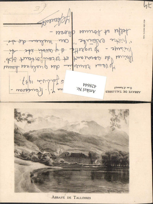 428644,Künstler AK Jacques Rhone-Alpes Haute-Savoie Abbaye de Talloires Abtei
