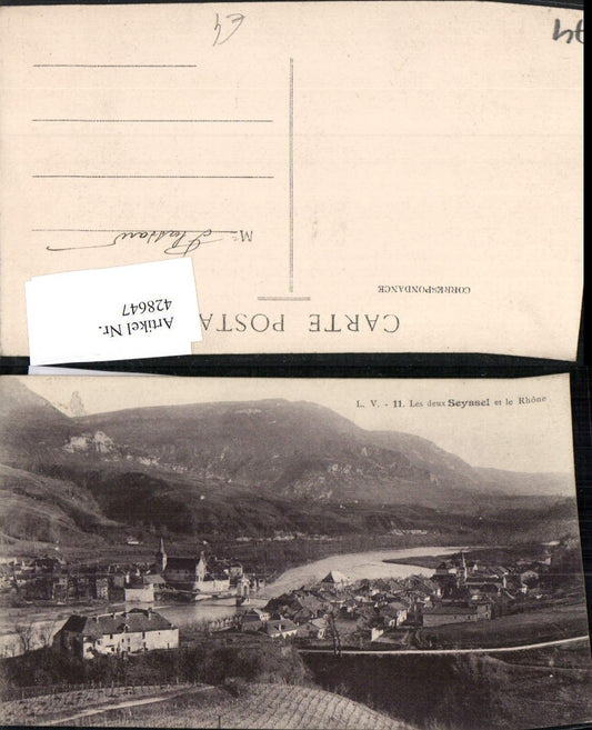 428647,Rhone-Alpes Haute-Savoie Les deux Seyssel et le Rhone Totale