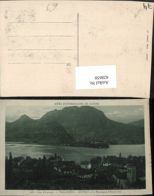 428650,Rhone-Alpes Haute-Savoie Lac Annecy Talloires Duingt et la Montagne d'Entreverne
