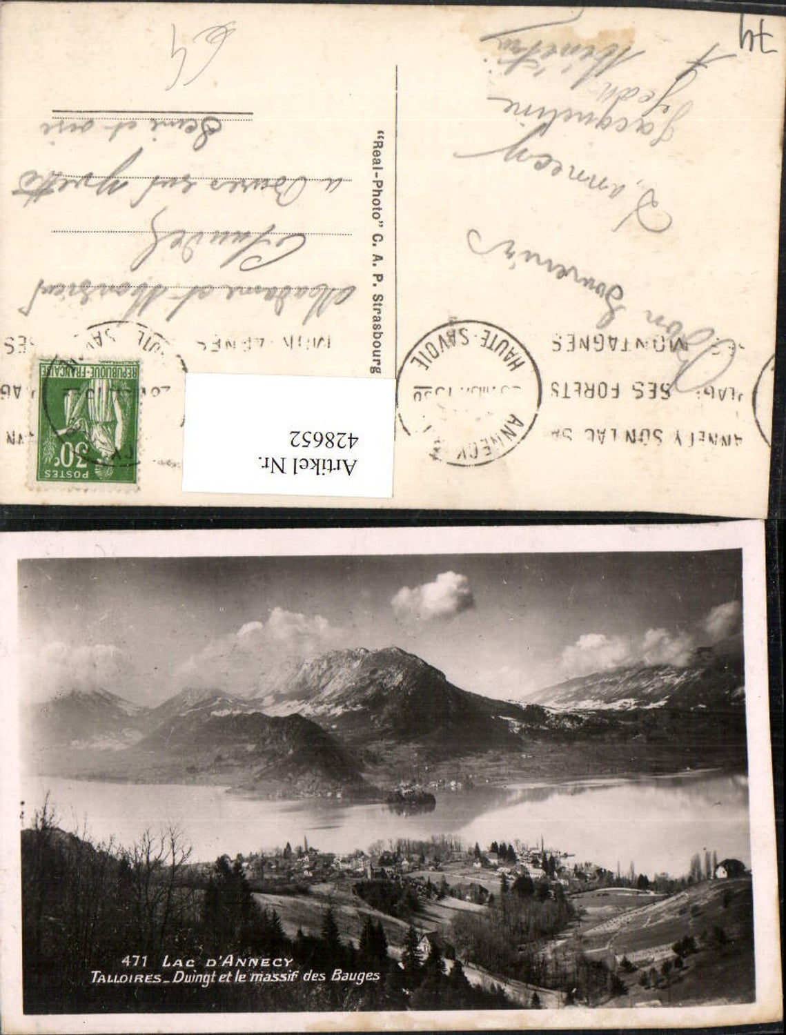 428652,Rhone-Alpes Haute-Savoie Lac d'Annecy Talloires Duingt et le massif des Bauges Totale