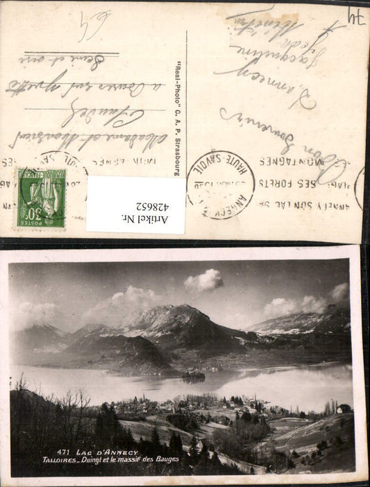 428652,Rhone-Alpes Haute-Savoie Lac d'Annecy Talloires Duingt et le massif des Bauges Totale