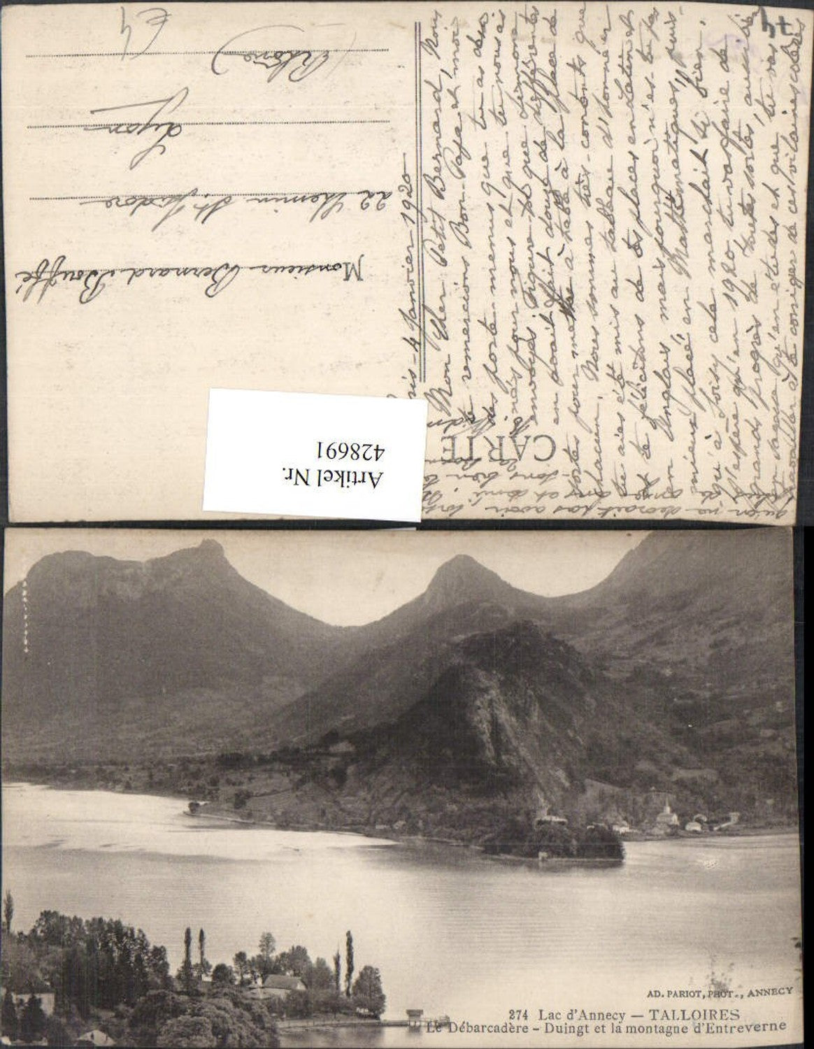 428691,Rhone-Alpes Haute-Savoie Lac d'Annecy Talloires Le Debarcadere See Bergkulisse