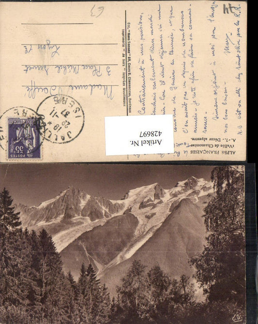 428697,Rhone-Alpes Haute-Savoie Vallee de Chamonix Bergkulisse