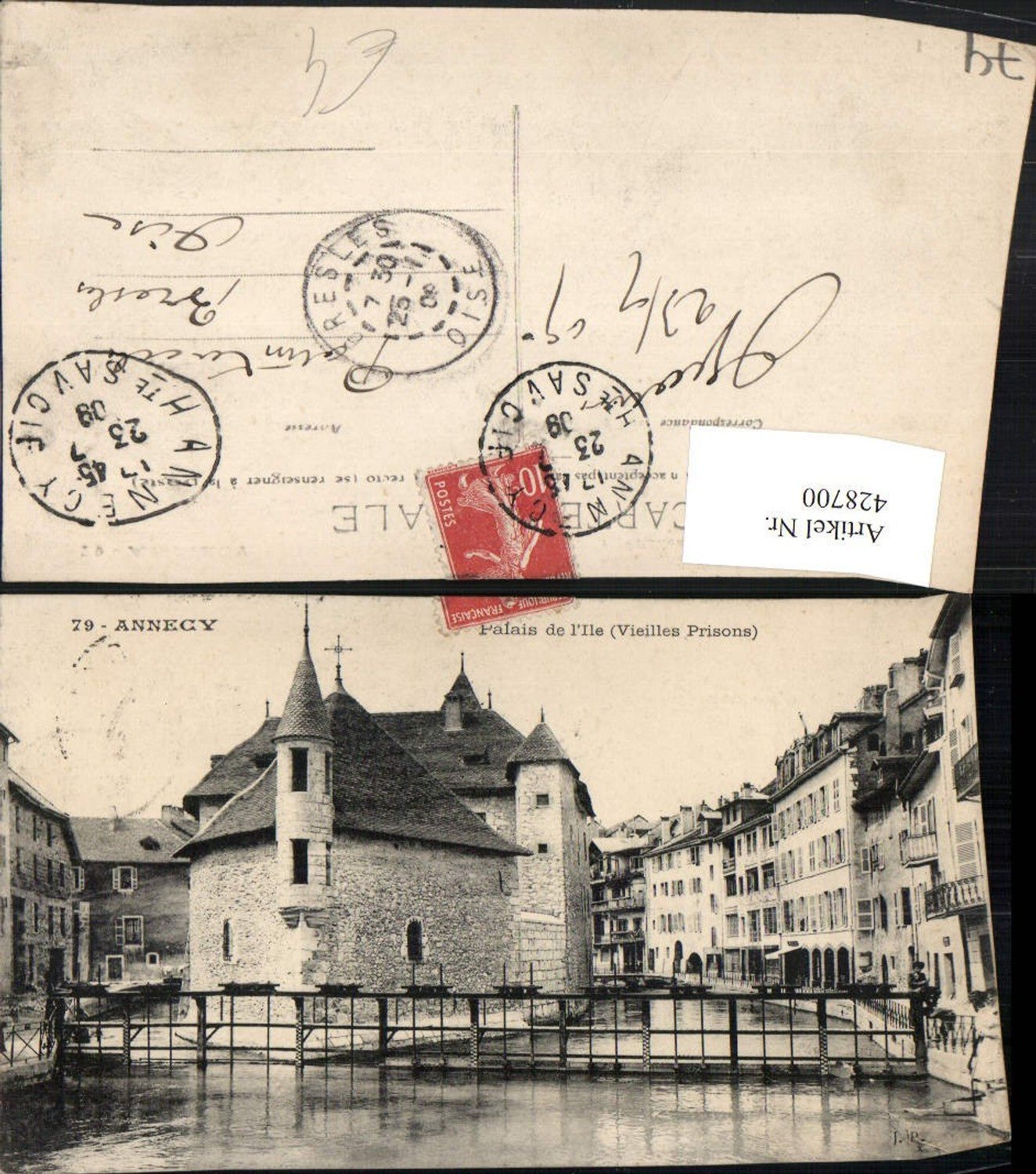 428700,Rhone-Alpes Haute-Savoie Annecy Palais de l'Ile Vieilles Prisons Gefängnis Kanal