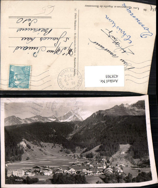 428703,Rhone-Alpes Haute-Savoie Les Contamines et Aiguille de Bionnassay Totale Bergkulisse