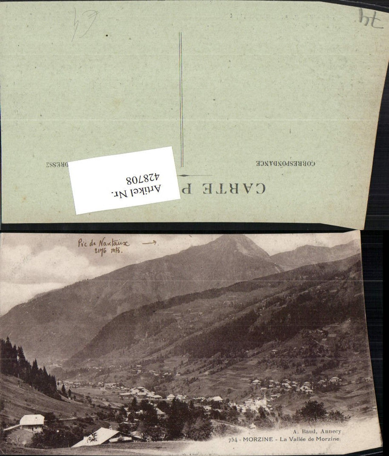 428708,Rhone-Alpes Haute-Savoie Morzine La Vallee de Morzine Totale Bergkulisse