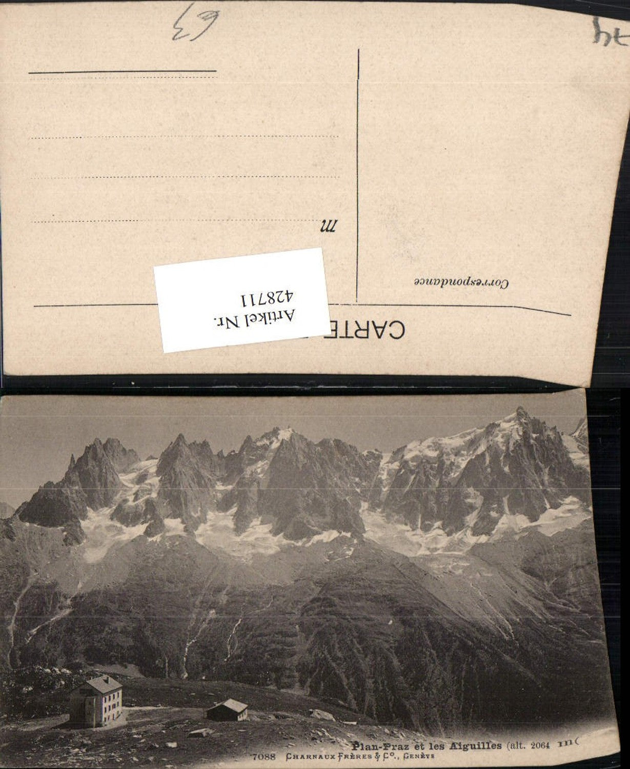 428711,Rhone-Alpes Haute-Savoie Plan-Praz et les Aiguilles Berghütte Bergkulisse