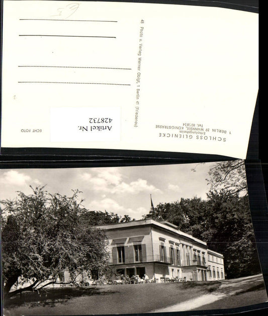 428732,Berlin Wannsee Schloss Glienicke Erholungsheim