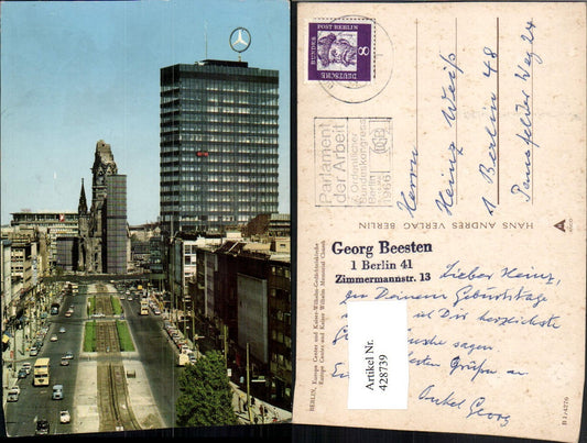 428739,Berlin Europa Center u. Kaiser-Wilhelm-Gedächtniskirche Kirche