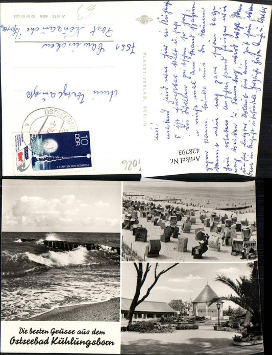 428793,Ostseebad Kühlungsborn Strand Strandleben Wellen Mehrbildkarte
