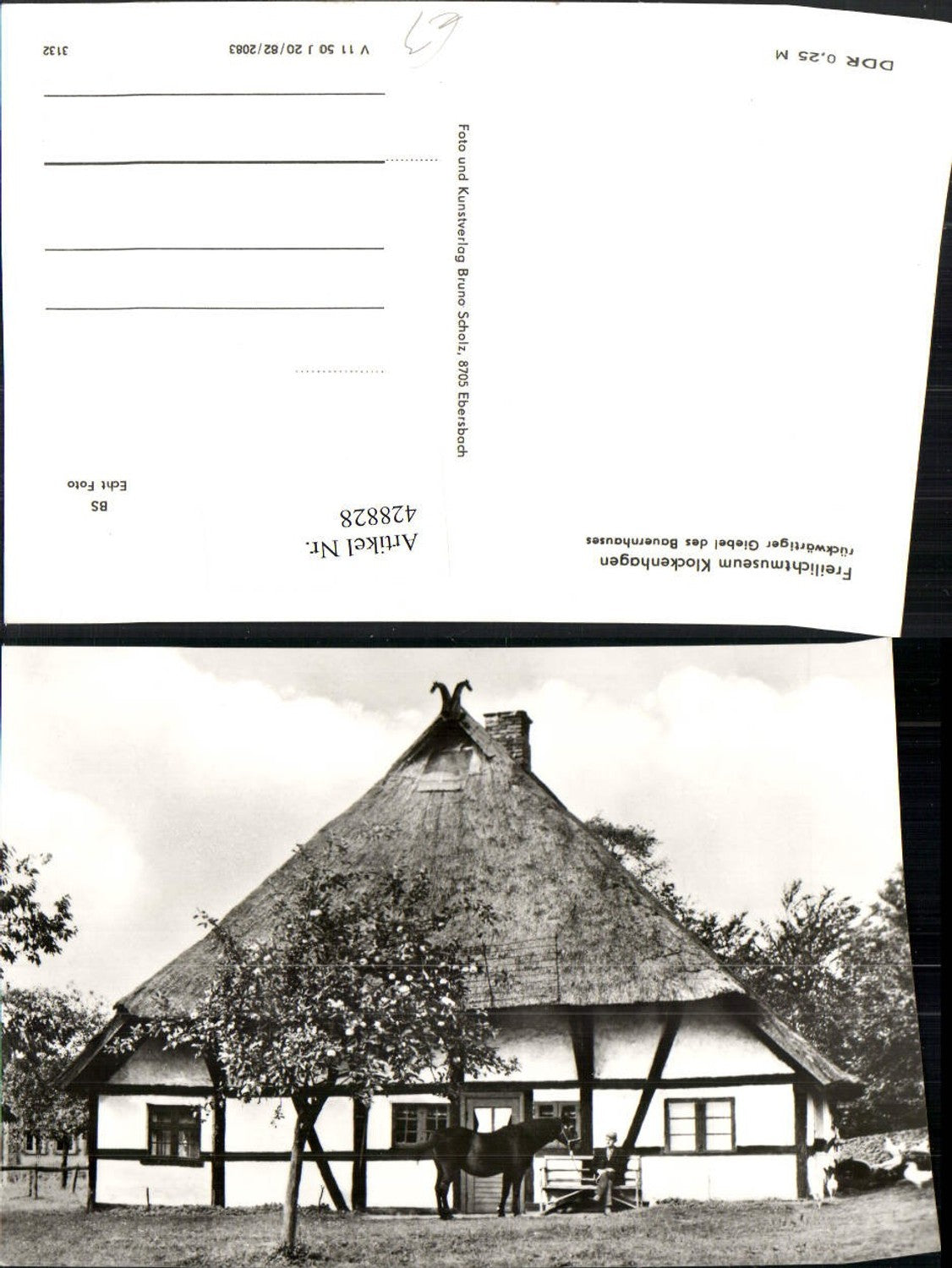 428828,Freilichtmuseum Klockenhagen Bauernhaus Giebel