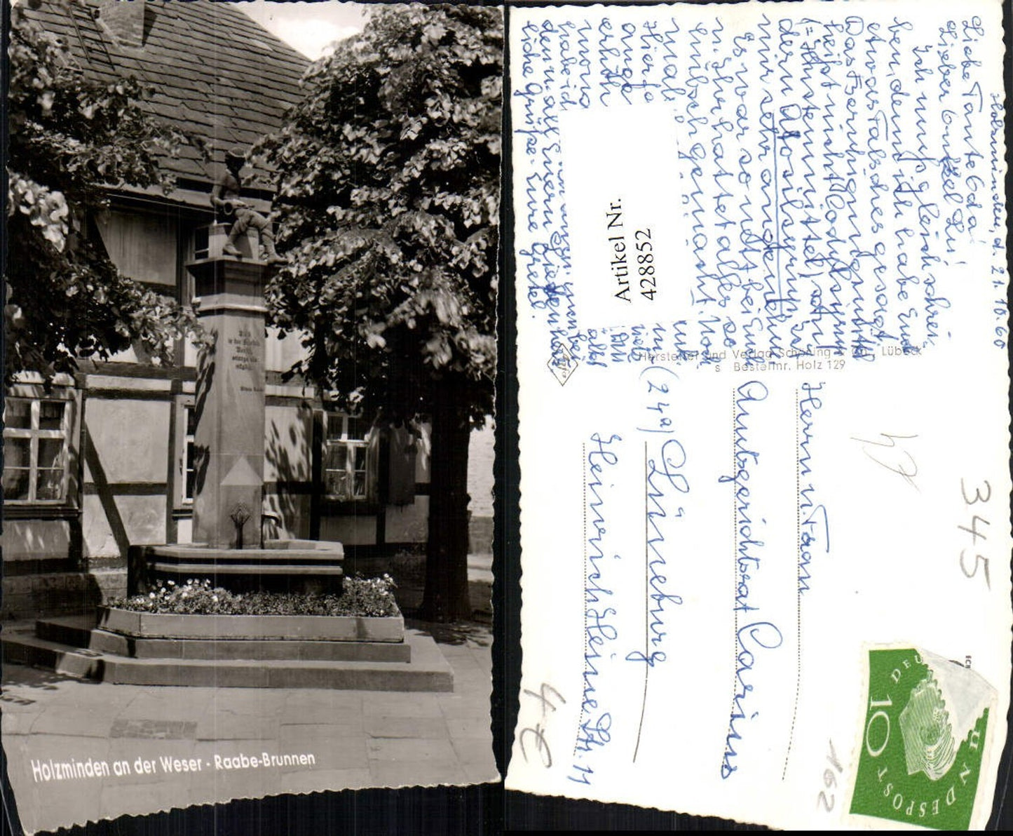 428852,Holzminden an d. Weser Raabe-Brunnen