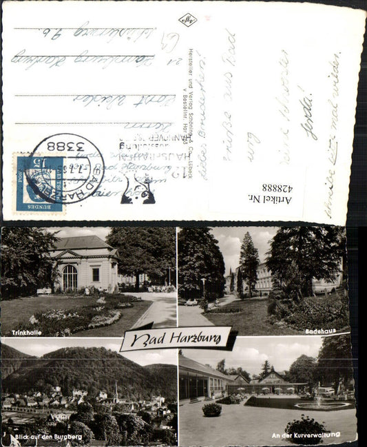 428888,Bad Harzburg Teilansicht Badehaus Trinkhalle Mehrbildkarte