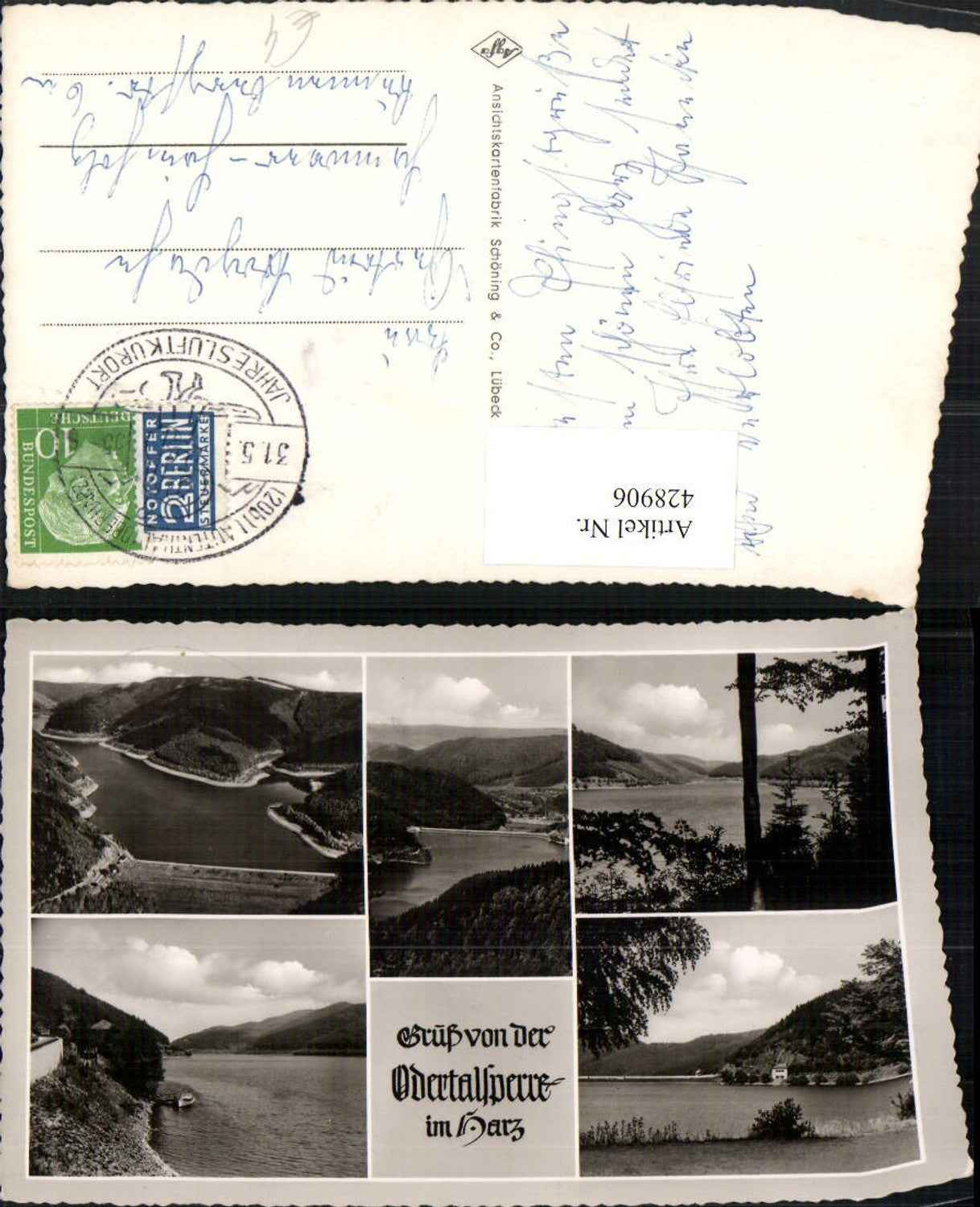 428906,Odertalsperre im Harz b. Bad Lauterberg Stausee Mehrbildkarte